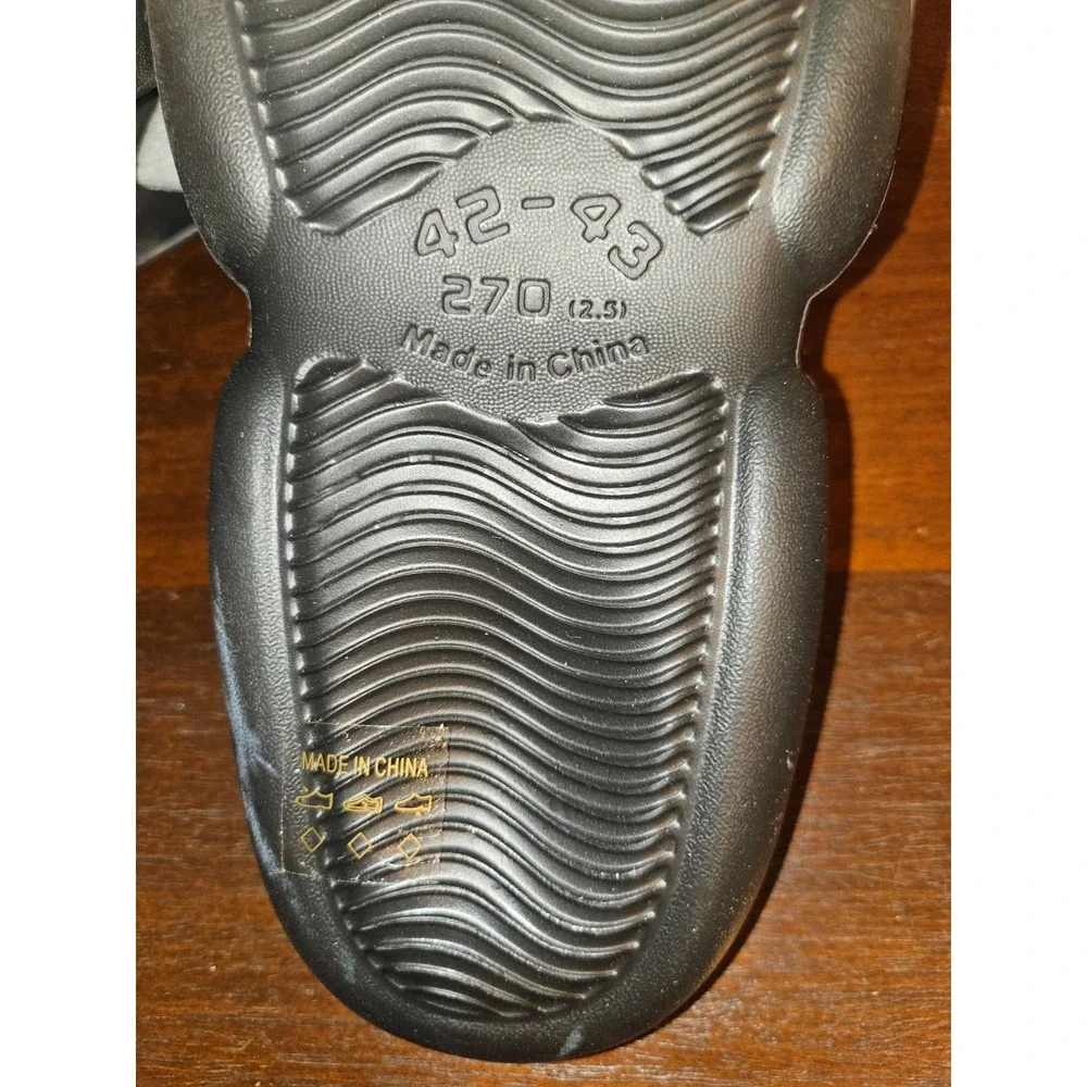 VERSACE JEANS COUTURE 'Tago Logo'‎ Slide Sandal Men's US 9-10 EU 42/43 Black NWT